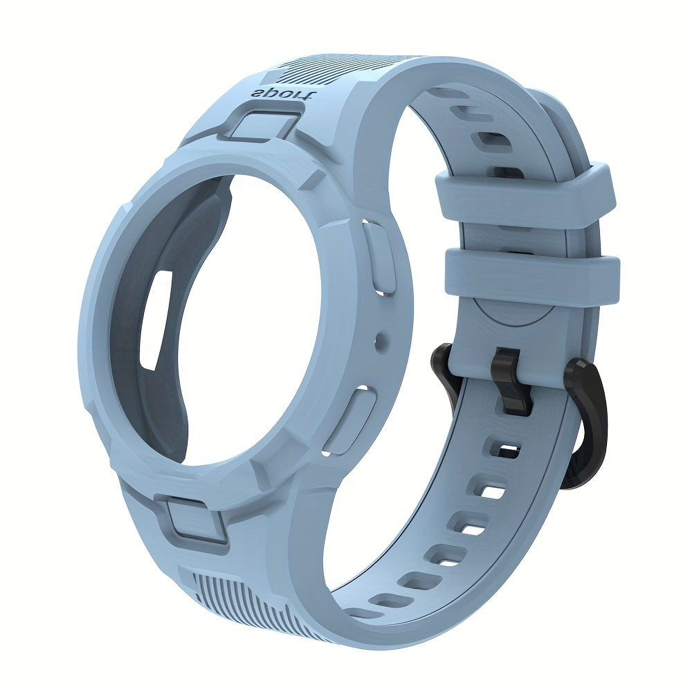 Sports Watch Strap Silicone with Half-Shell Design for Samsung Watch 4/5/6 40mm 44mm