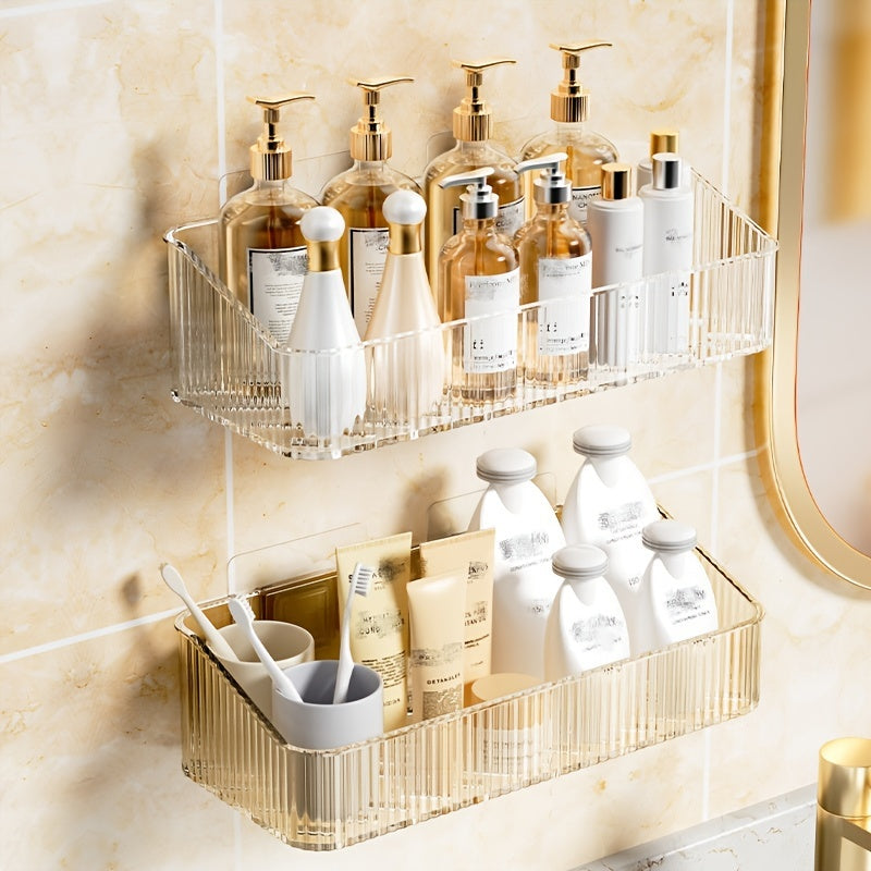 Wall Mounted Bathroom Storage Rack for Organizing Accessories