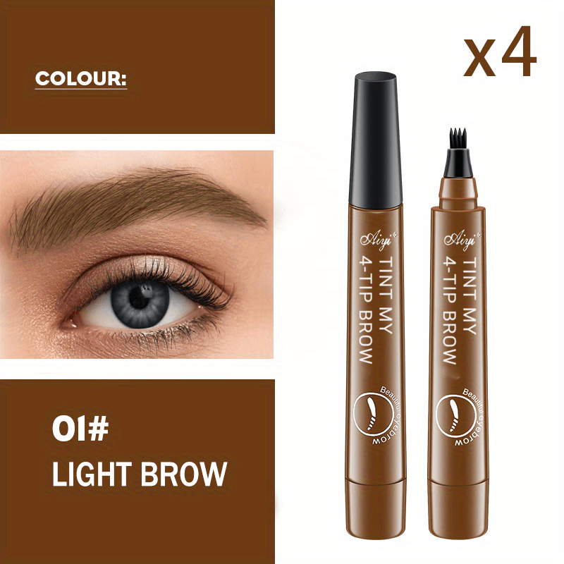 Long-Lasting Waterproof Microblading Eyebrow Pen for Natural Defined Brows