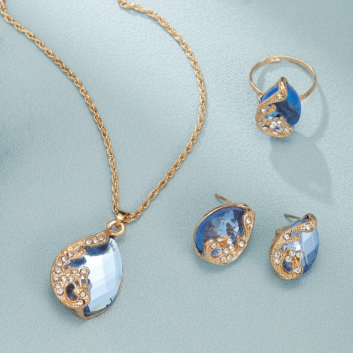 Set of 5 Women's Quicksand Oval Pointer Quartz Watches with Analog Display PU Leather Jewelry Set