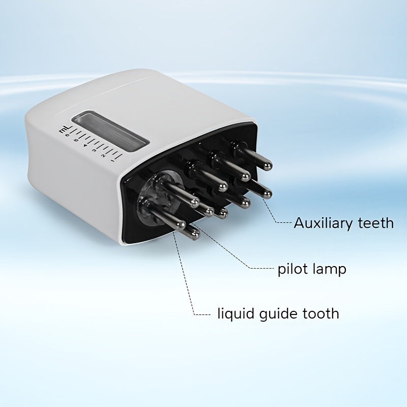 USB Rechargeable Scalp Massager Comb with Oil Applicator for Head Relaxation