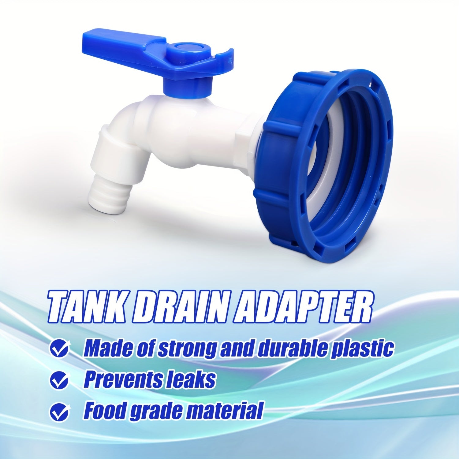 Адаптер-соединитель клапана резервуара IBC Tote с спиготом для европейской и американской крупной резьбы, пластиковый водопроводный шланг, выход для сада, промышленный