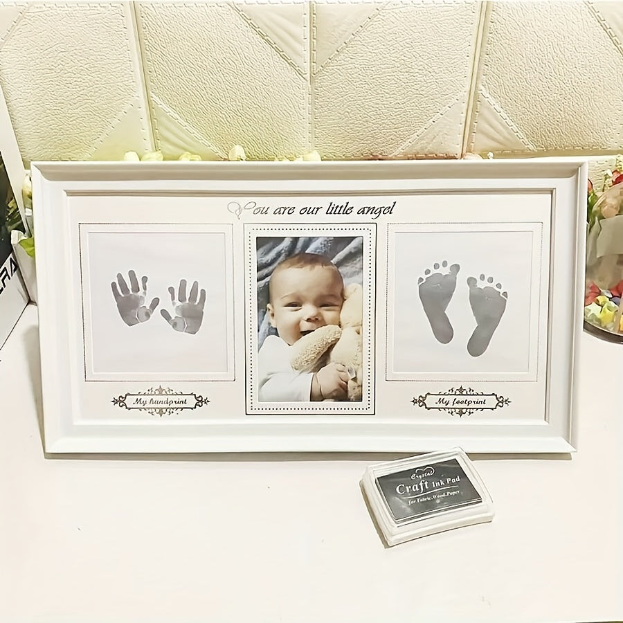 Baby Keepsake Frame Collage Kit for Handprints and Footprints Durable PVC Gift