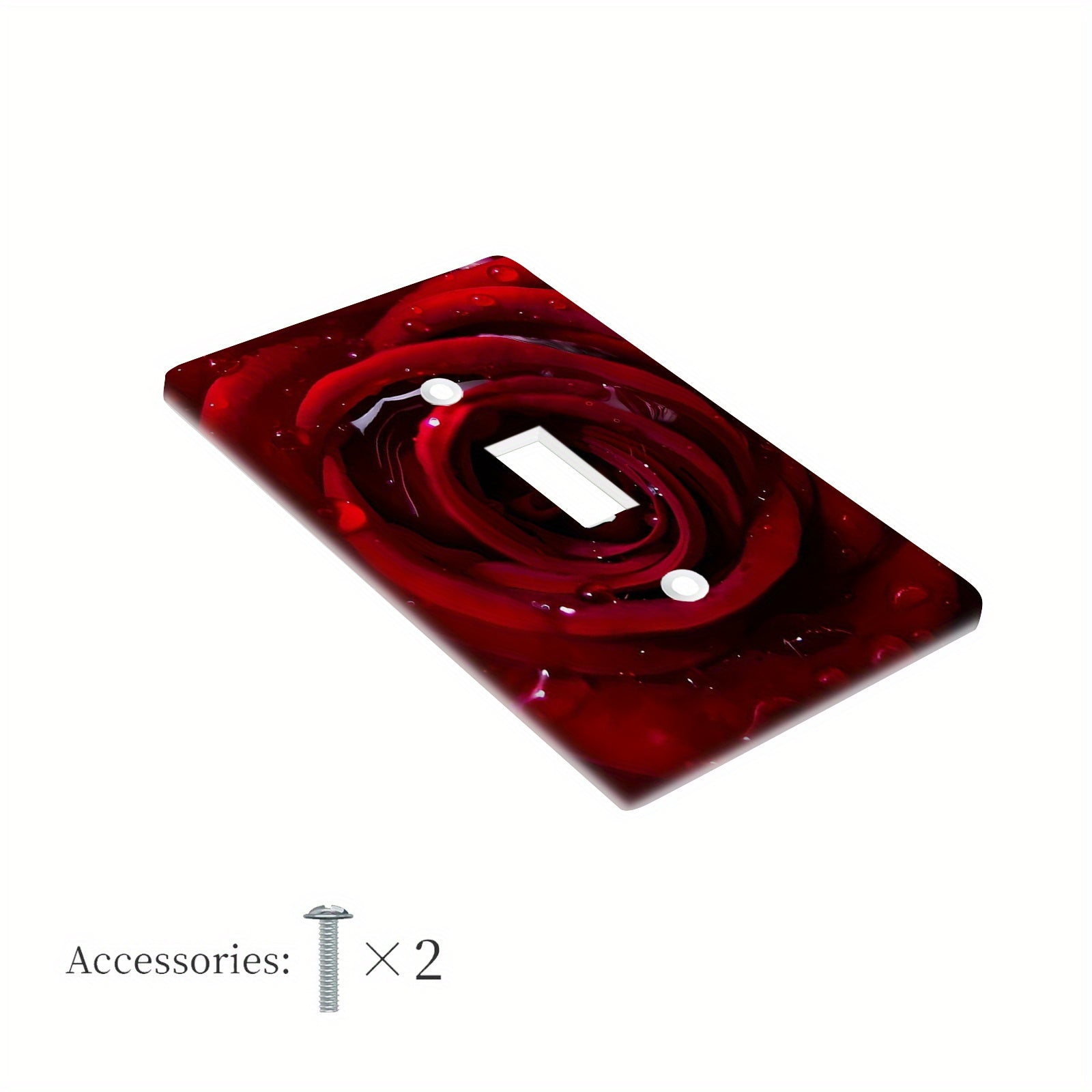 Red Rose Light Switch Cover for Indoor and Outdoor Use 1 Pack