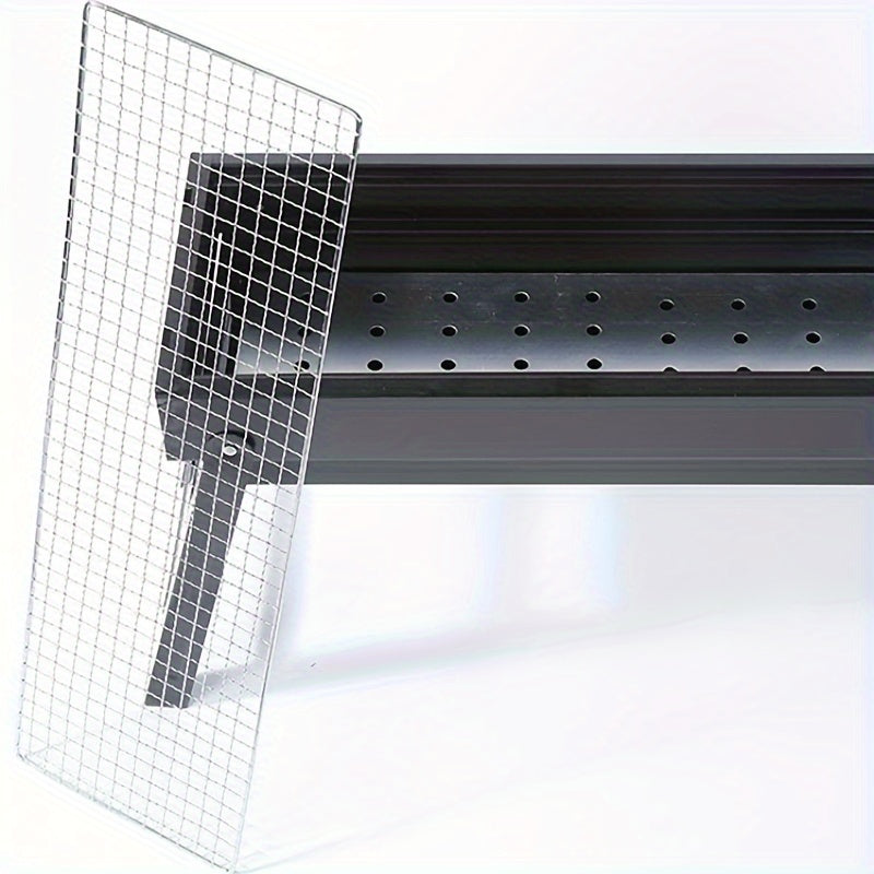 Compact Charcoal Grill with Ventilation System, Collapsible Tabletop BBQ, Easy-to-Clean Steel