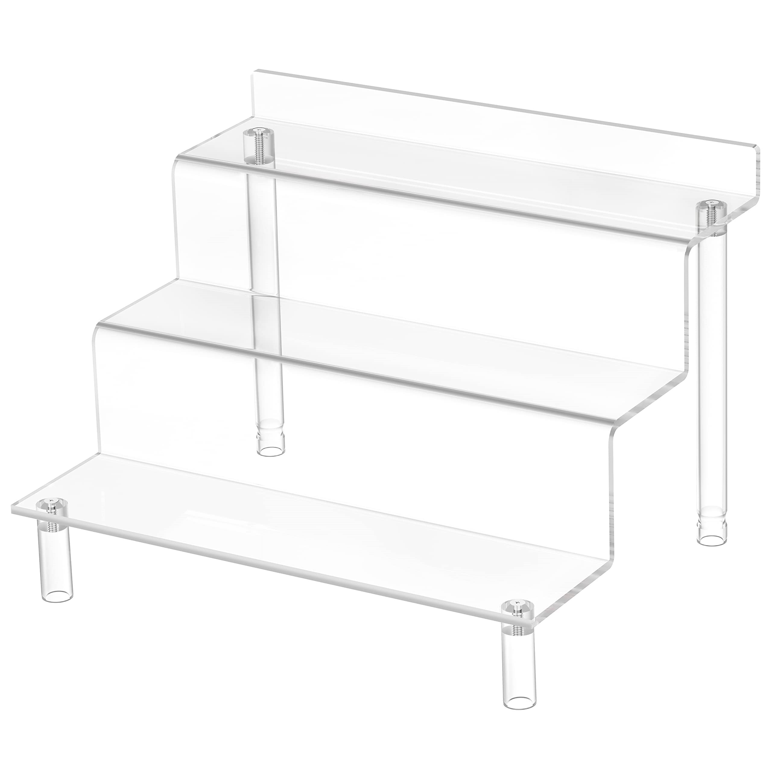 Acrylic Transparent 4-Tier Storage Rack for Perfumes Toys and Kitchen Accessories
