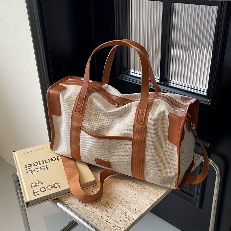 Yengil sayohat duffel sumkasi, erkin uslubda: 17sm x 24sm x 44sm. Qisqa sayohatlar va biznes sayohatlari uchun ideal.