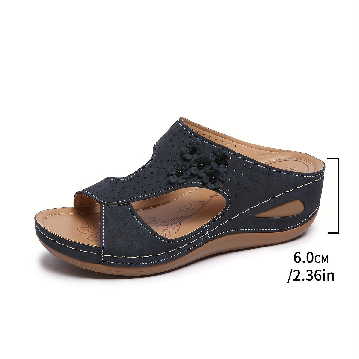 Women's Breathable Indoor Slippers with Flower Design Lightweight Shoes