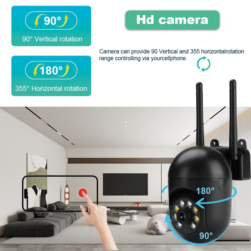 Wireless Security Cameras 1080P HD Indoor Outdoor Night Vision Pan/Tilt/Zoom Motion Tracking
