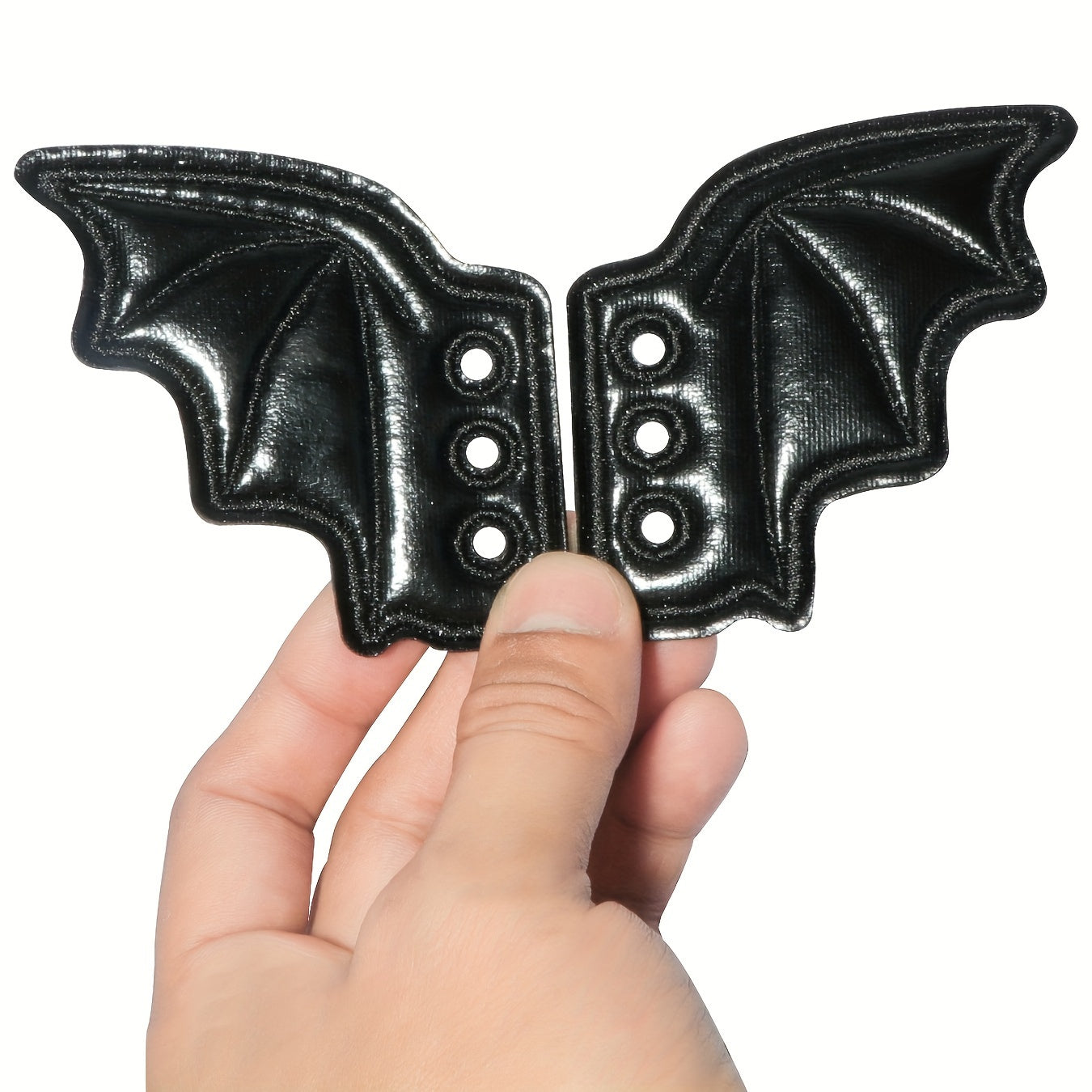Unisex Shoe Lace Charms Bat Wing Shaped Decor for Sneakers Boots