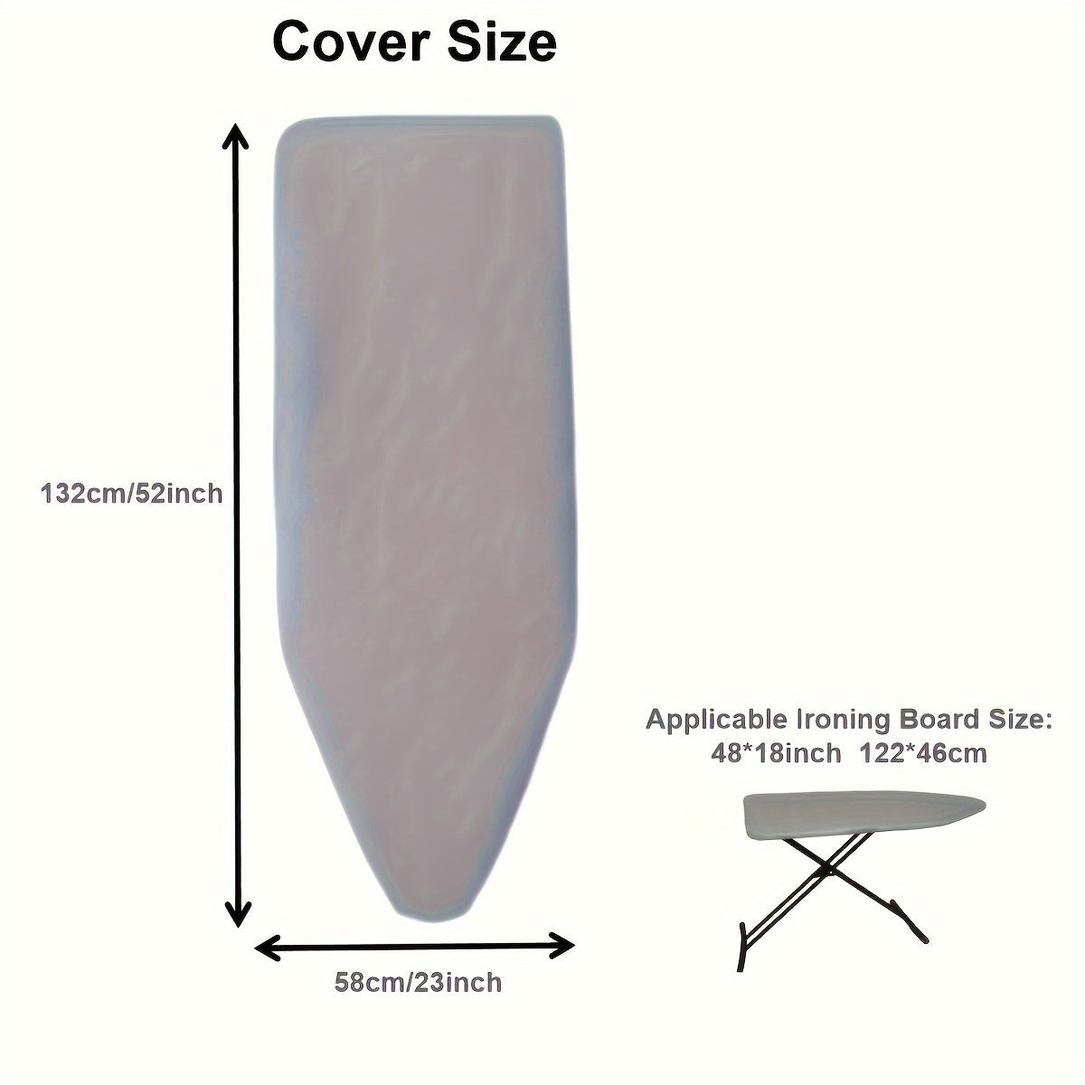 Ironing Board Cover Thickened Multi-Size Four Layers Steam Reflective Durable