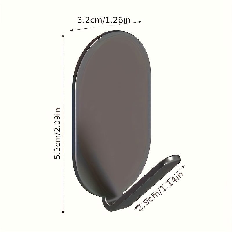 Heavy Duty Adhesive Hooks for Bathroom Wall Mounting Set of 5