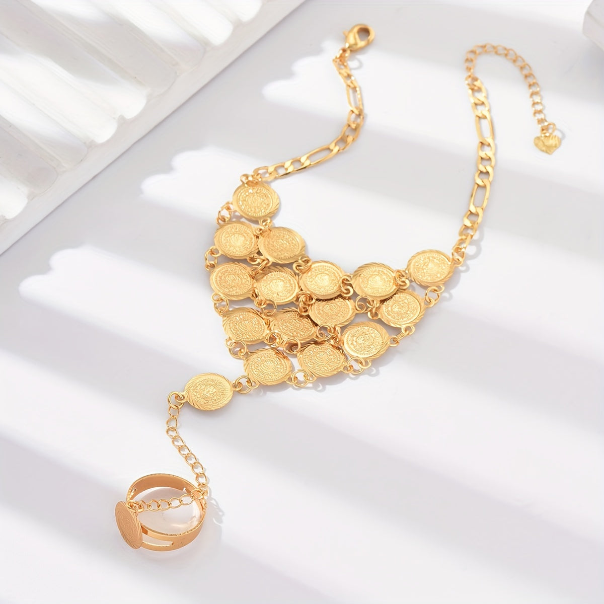 Vintage-Inspired Jewelry Set for Women with Bracelet and Ring for Ramadan Weddings and Gifts