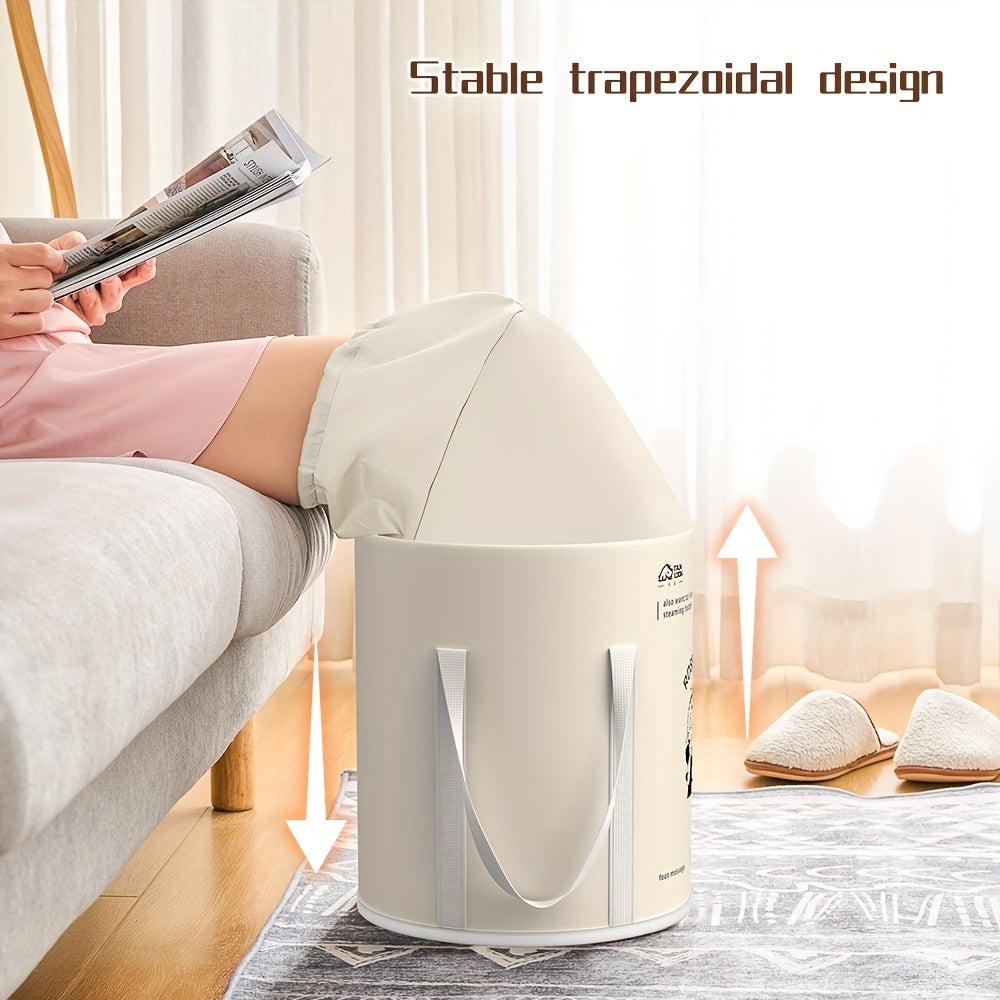 Qattiq va joyni tejaydigan yig'iladigan oyoq vannasi chelak, qopqoq bilan, uy, yotoqxona, ochiq havoda va hammomda foydalanish uchun izolyatsiyalangan spa havzasi - ko'chma va ko'p maqsadli oyoqni namlash yechimi