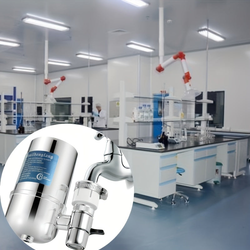 Ulgurji uchun elektroplitalangan qoplama bilan uyda foydalaniladigan suv tozalagich. Oshxona uchun mukammal, bu kran filtri quduq suvini samarali tozalaydi.