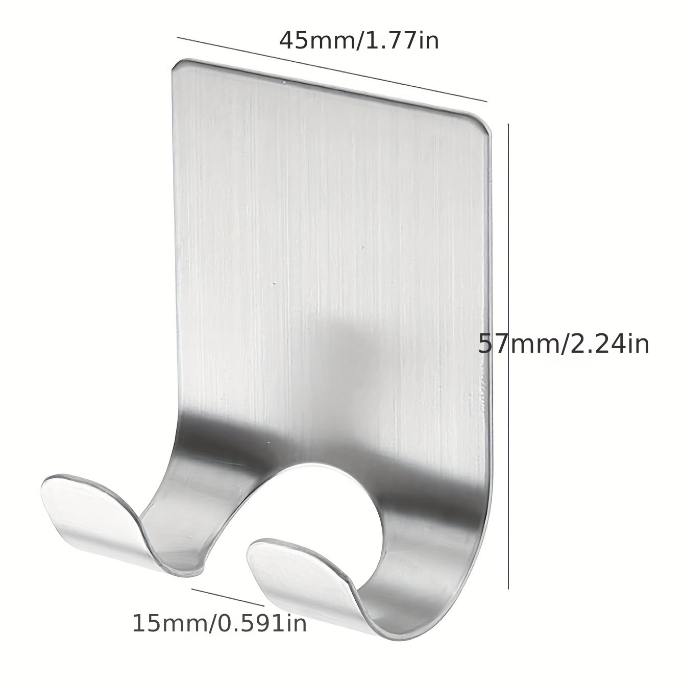 Soporte para maquinillas de afeitar de acero inoxidable para pared, organizador de ganchos sin costuras para baño