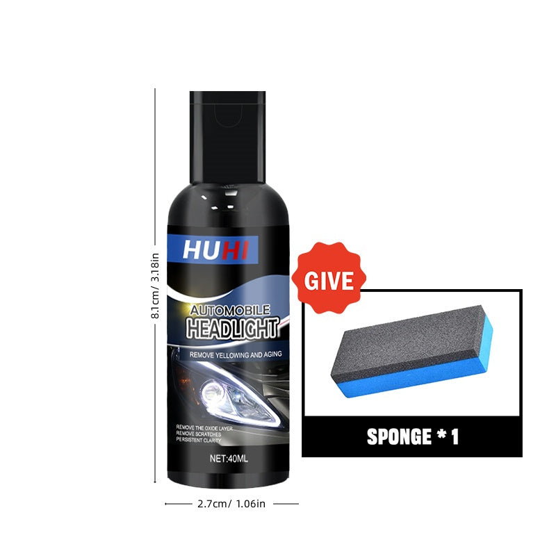 Car Headlight Restoration Paste for Brightness, Scratch Removal, Yellowing