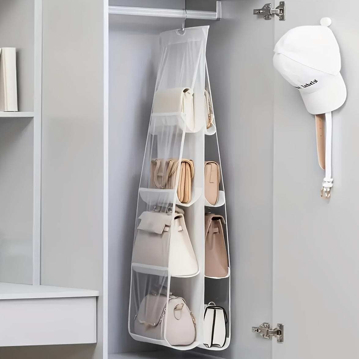 Hanging Organizer for Handbags Purses Multi-Layer Space Saver Closet Storage
