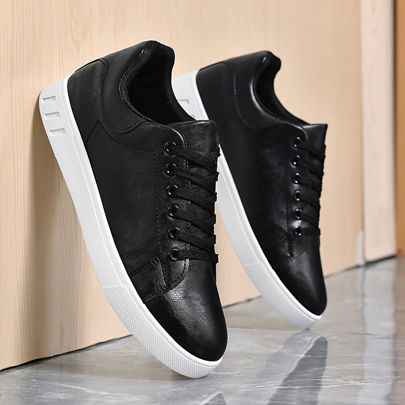 Men's Non-Slip Wear-Resistant Formal Business Casual Shoes Low Top Leather PVC Sole