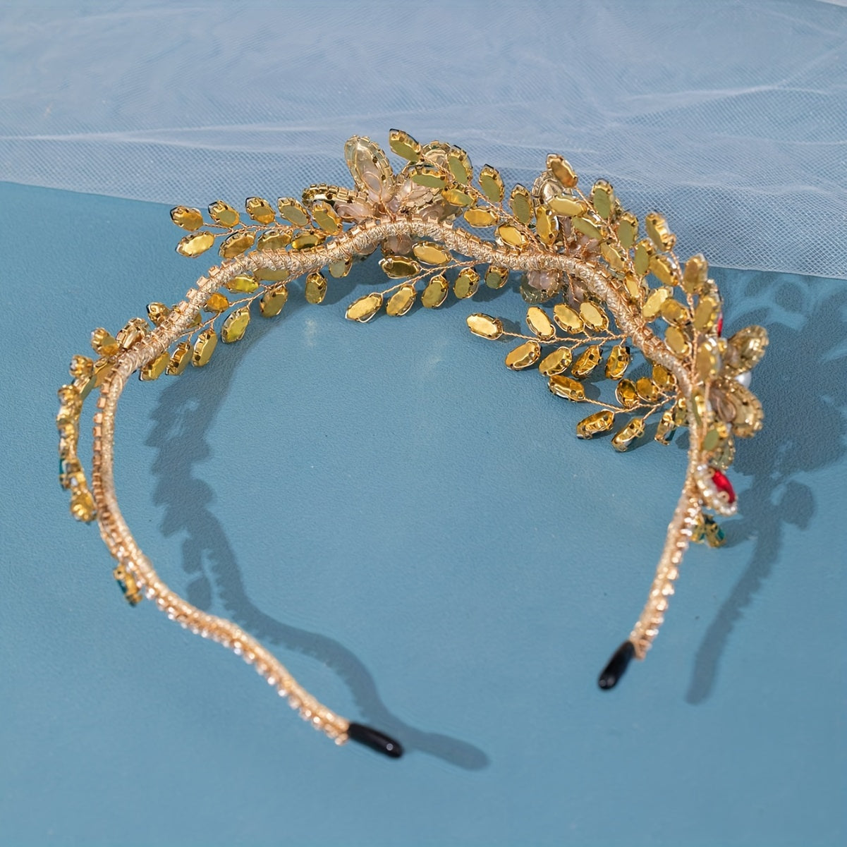 Flower Shaped Headband Rhinestone Bridal Prom Wedding Party Accessory