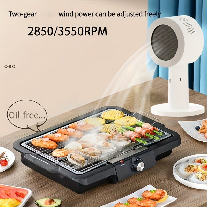 Campana extractora mini portátil para escritorio, recargable por USB, ideal para barbacoas y ollas calientes