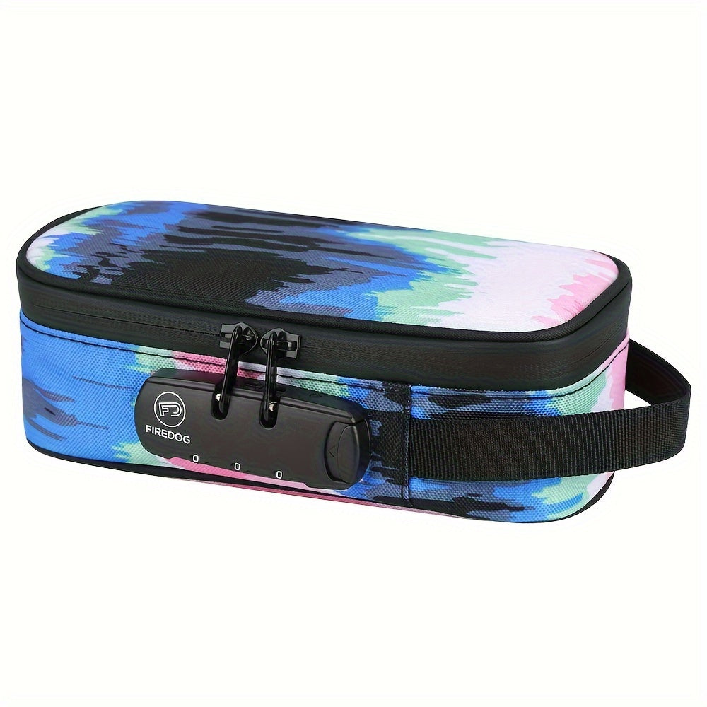 Яркая вязаная сумка для хранения с защитой от запаха и замком для банок и бутылок