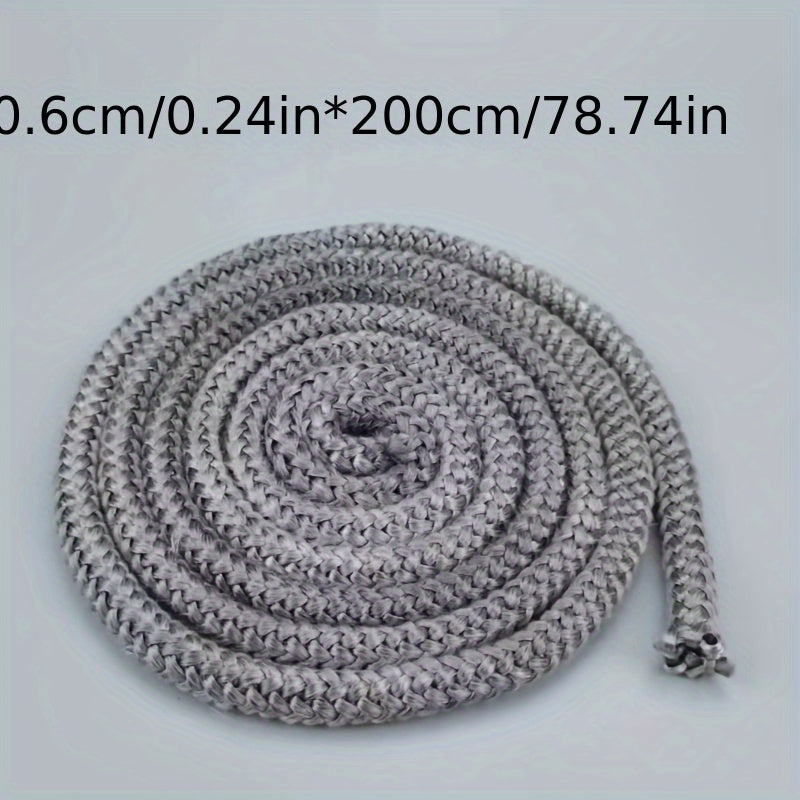 Heat-Resistant Seal Rope Gasket for Wood Stove Doors 6-12mm Sizes 2m Length