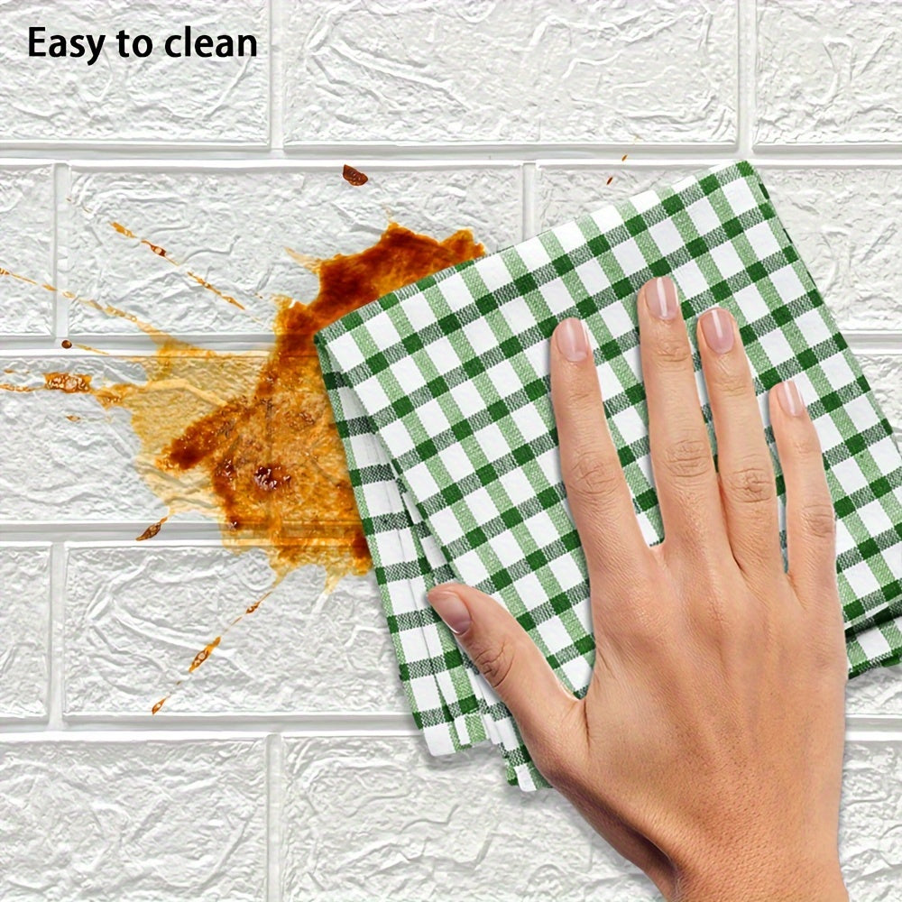 Водонепроницаемые самоклеящиеся обои с 3D-узором кирпича, легко наносятся для ремонта дома и декора спальни.