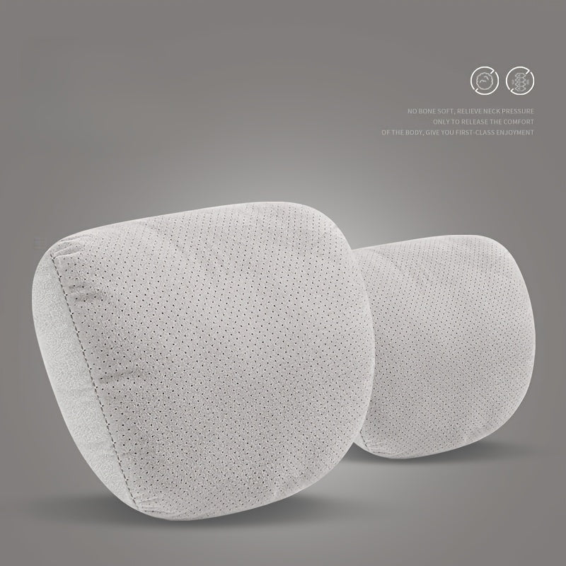 2pcs Soft Breathable Car Headrests Adjustable Neck Support Comfort Accessories