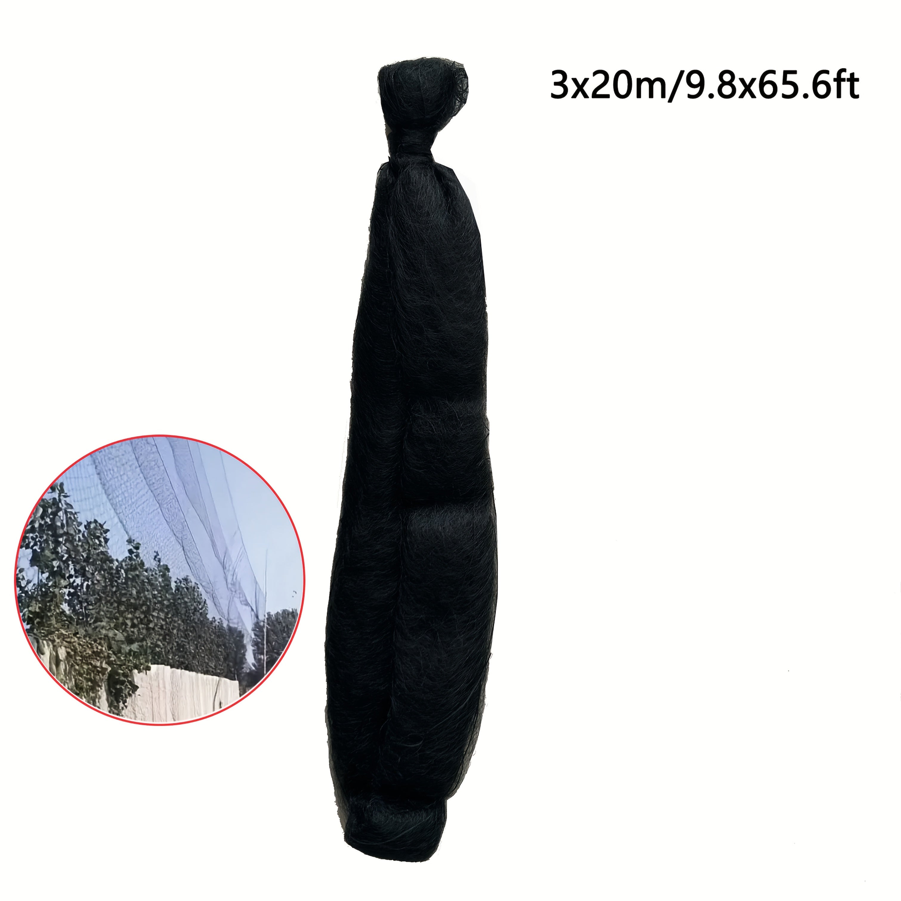 Bird Net Garden Plant Protection Black PE Multiple Sizes