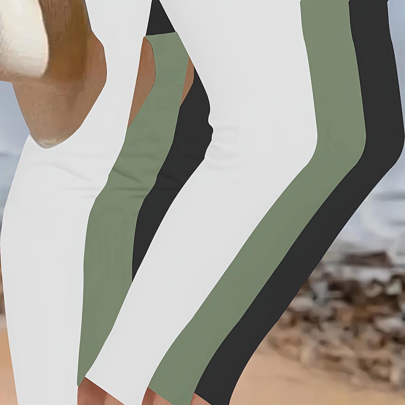 Conjunto de leggings deportivos talla grande, pantalones de yoga de cintura alta y secado rápido