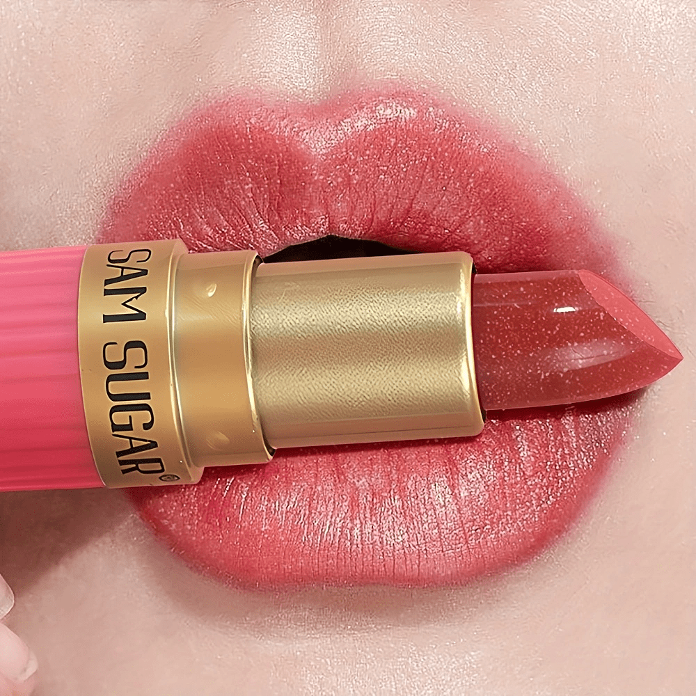 Coral Pearlescent Lipstick Waterproof Long-Lasting Shimmer Gloss Lip Wear