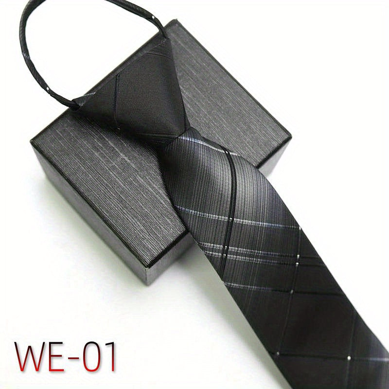 Men's Business Tie 7cm High-Density Striped Casual Formal Wedding Engagement