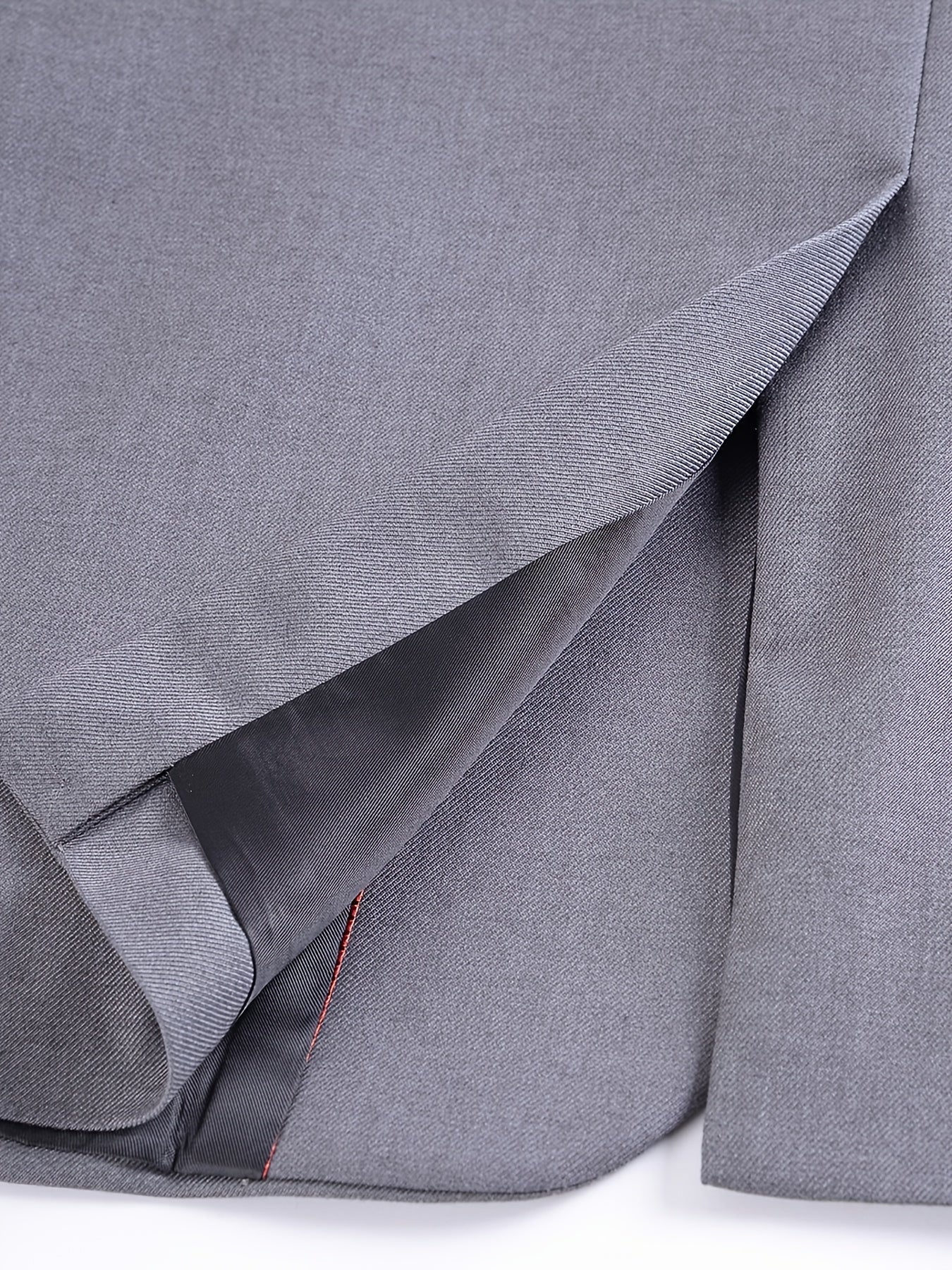 Men's Polyester Viscose Blend Suit Set Solid Color Long Sleeve Skinny Fit Business Casual All Seasons