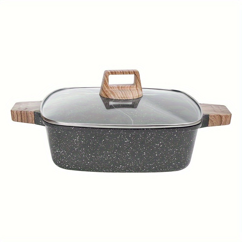 Thickened Wheat Rice Stone Mandar Duck Hot Pot Non-Stick Large Capacity for Gas and Induction