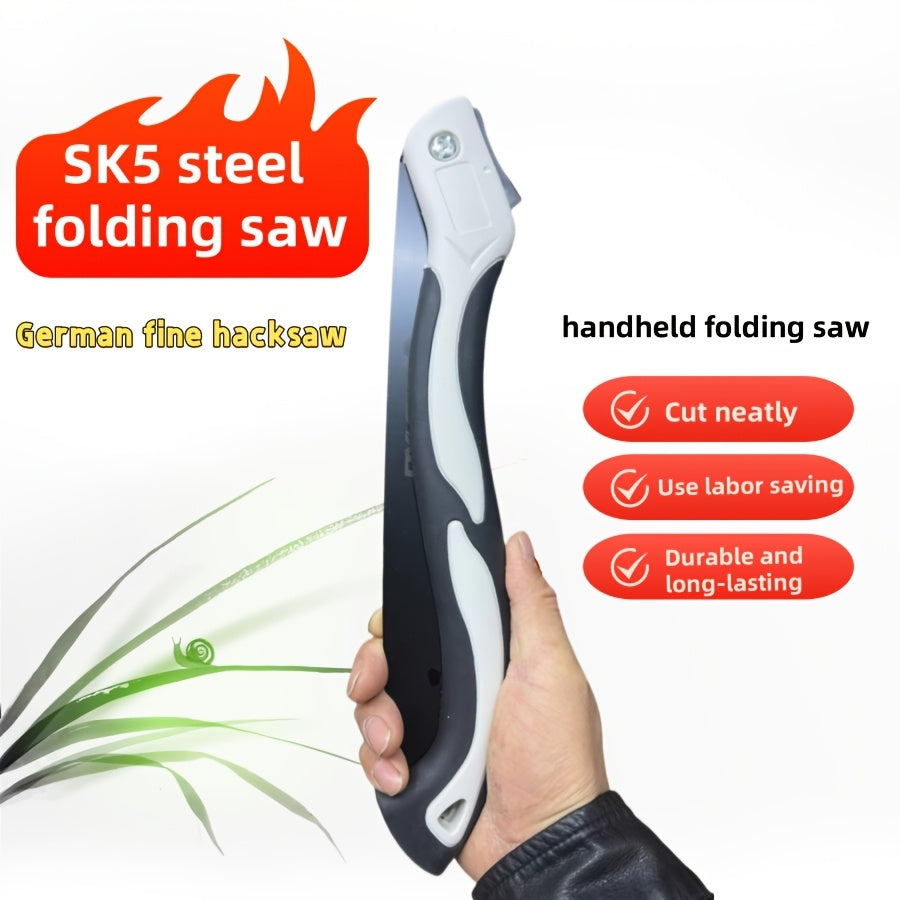 Large Folding SK5 Steel Pruning Saw for Wood Cutting Handheld Labor-Saving Tool
