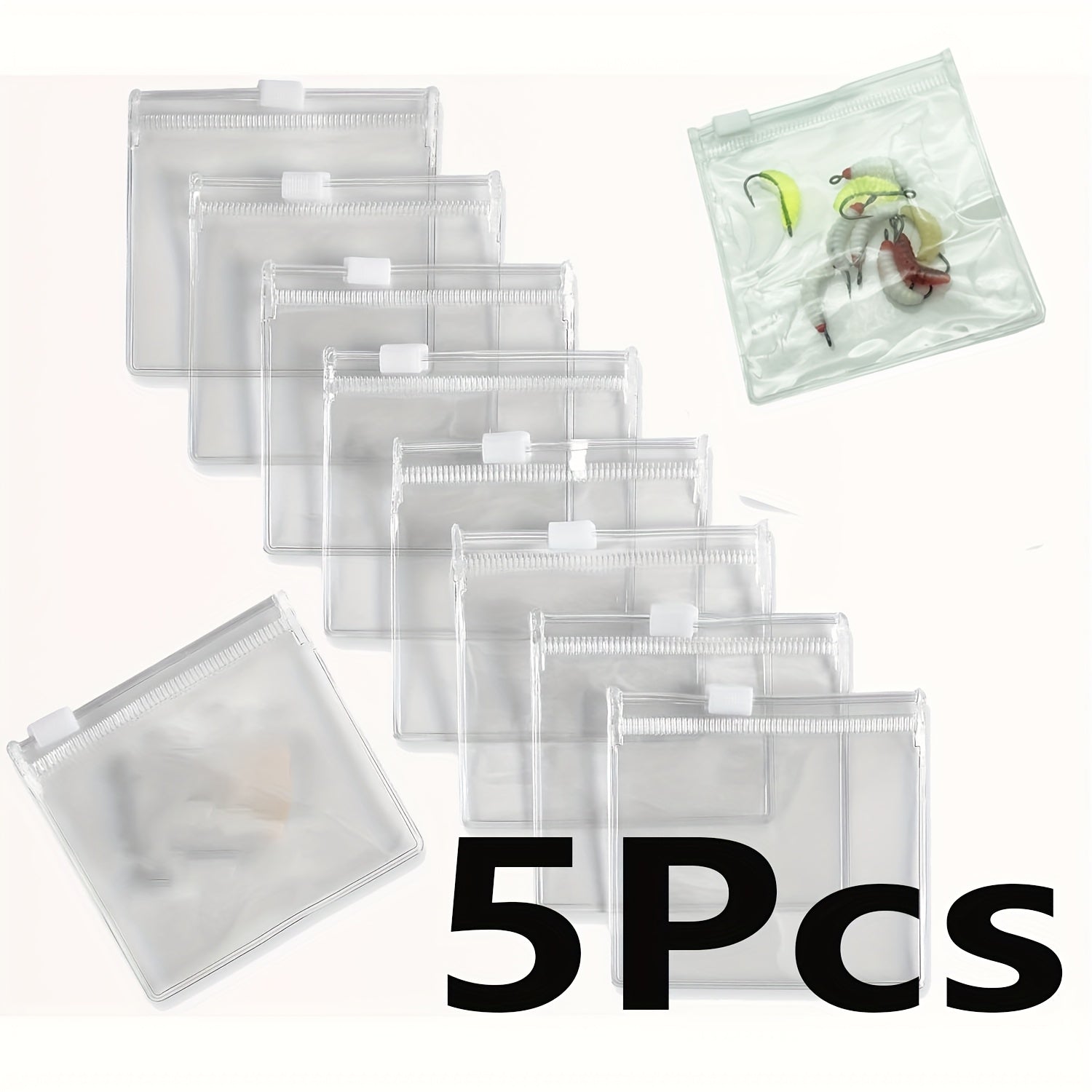 Jewelry Storage Roll Reusable Zipper Pouch for Accessories and Gems