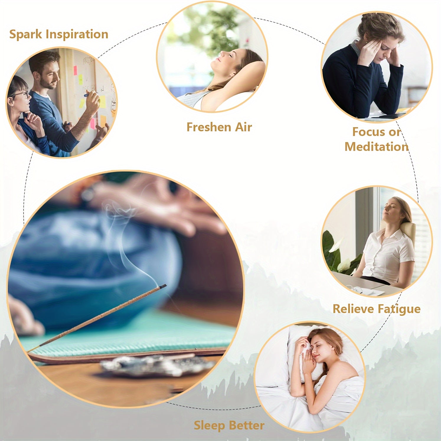 Incense Sticks Pack of 20 for Wealth Attraction Home Purification Meditation Yoga