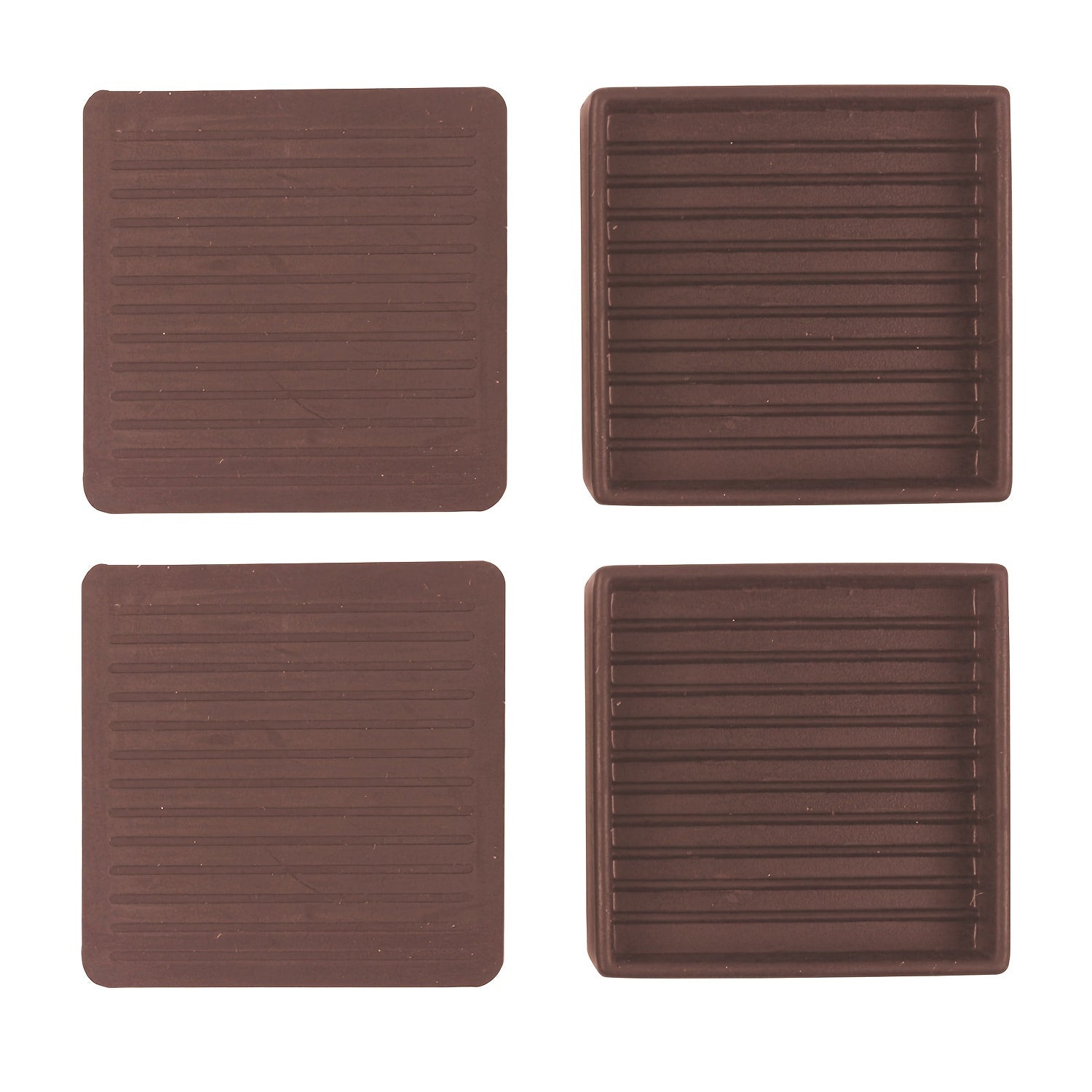 Pack de 4 protectores antideslizantes negros de 5,08 cm para patas de muebles, protectores antideslizantes para muebles