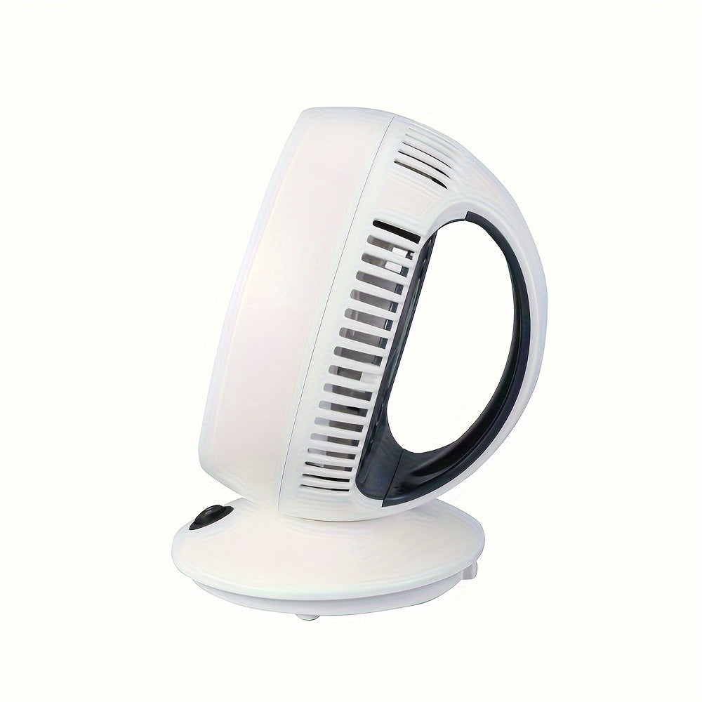6-Inch Portable Desk Fan White Gray USB Powered Indoor Outdoor Use