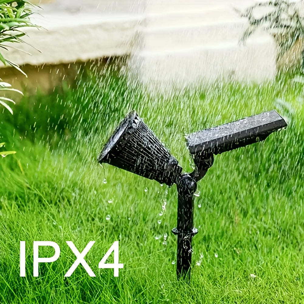 9-LED RGB Solar Outdoor Spotlight Waterproof Wall Stairs Terrace Garden Decoration