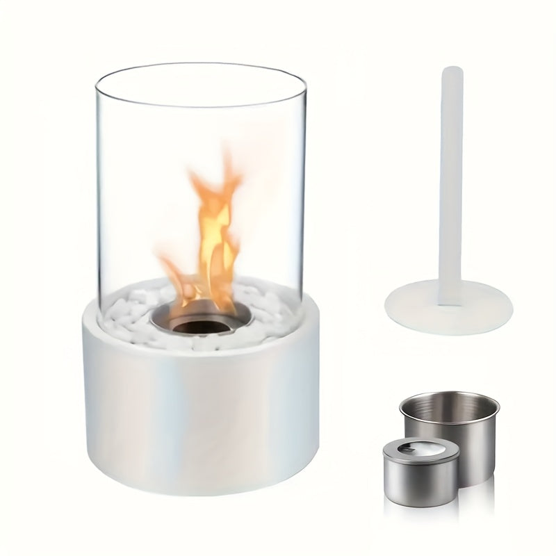 Tabletop Stainless Steel Alcohol Fireplace Lamp for Outdoor and Barbecue Use