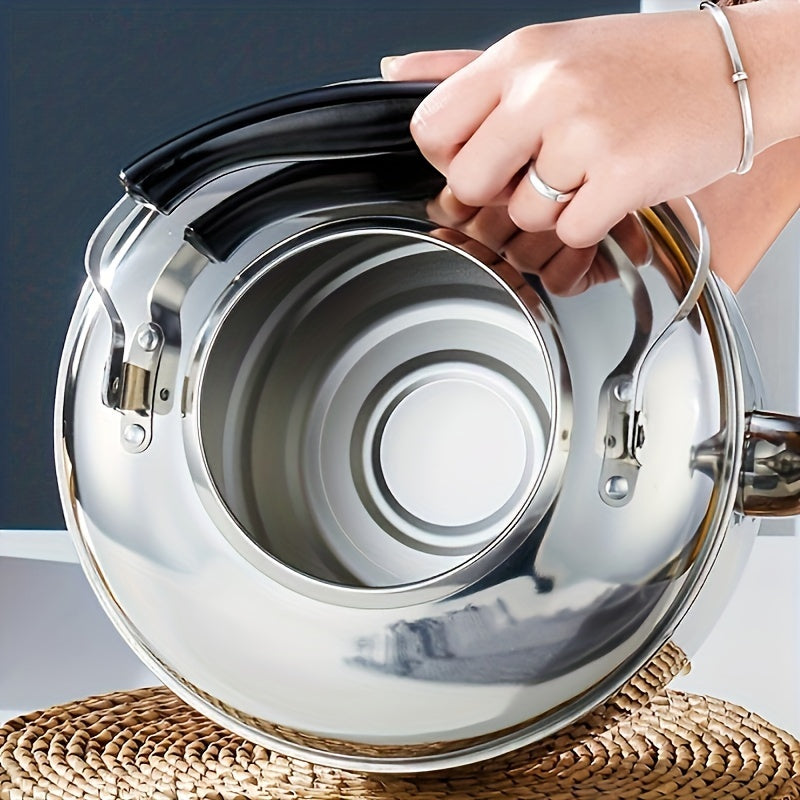 Stainless Steel Teapot 4.5L Induction and Open Flame Suitable for Kitchen and Restaurant