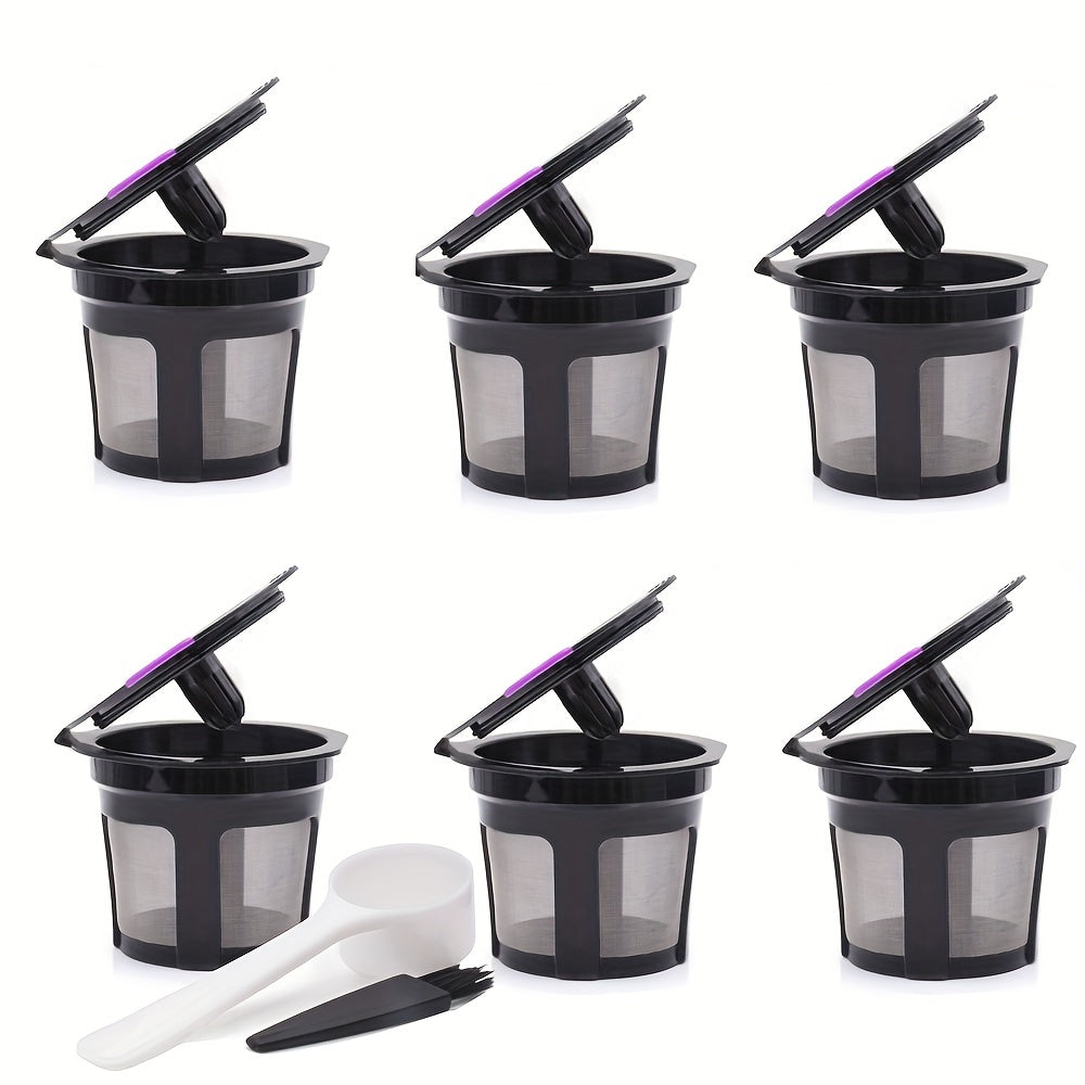 Men and Women Stainless Steel Coffee Capsule Set with Spoon and Brush