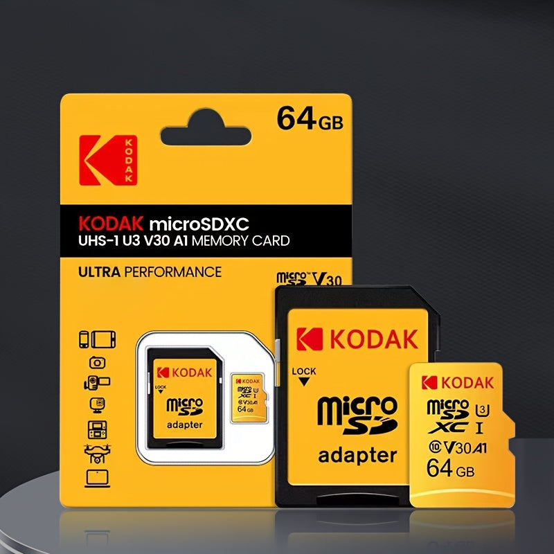 Yellow Digital Memory Card 32GB 64GB 128GB for Camera and Device