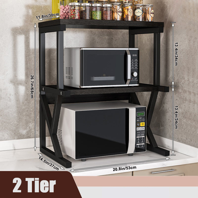 Kuchka uchun karbon po'latdan tayyorlangan mikroto'lqinli pech uchun javon, stol usti tartibi uchun.