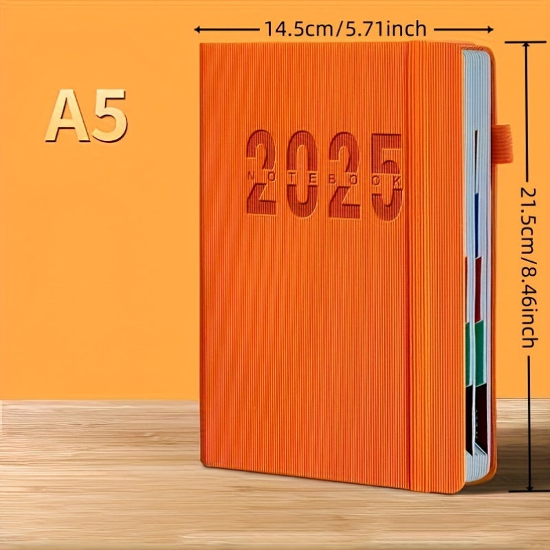 Календарь-планировщик на 2025 год с 400 страницами, утолщённой бумагой, дневником, управлением временем, органайзером для офисного стола для взрослых