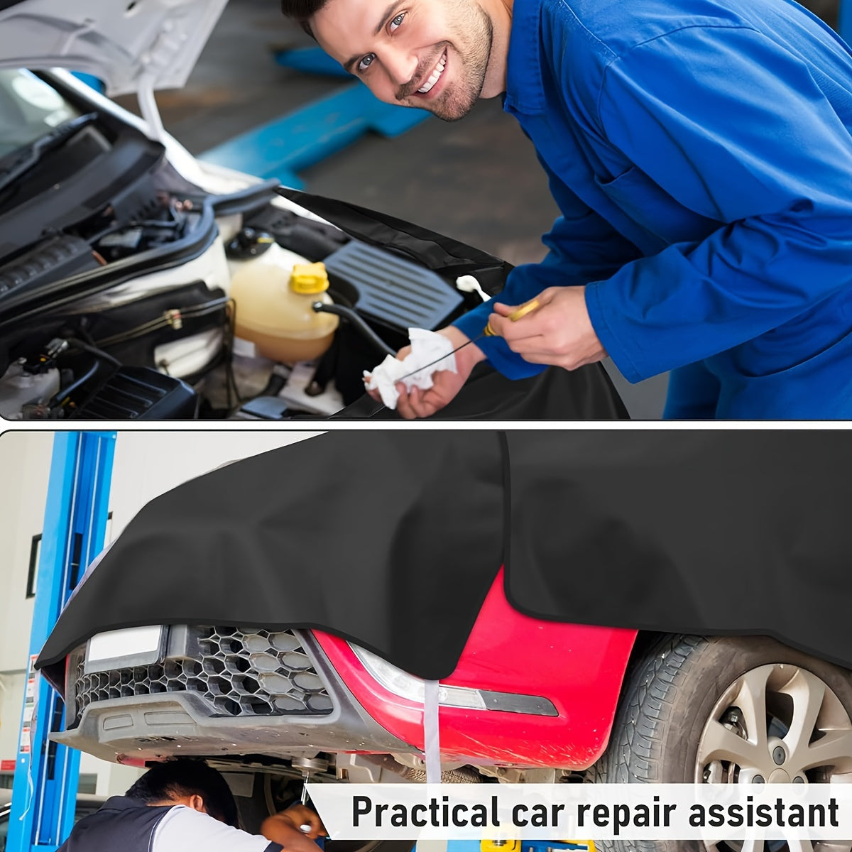 Automotive Fender Cover Mat Microfiber PU Leather Repair Protective Pad