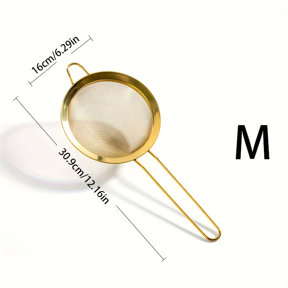 Handheld Flour Sifter Stainless Steel Fine Mesh Strainer for Baking and Cooking