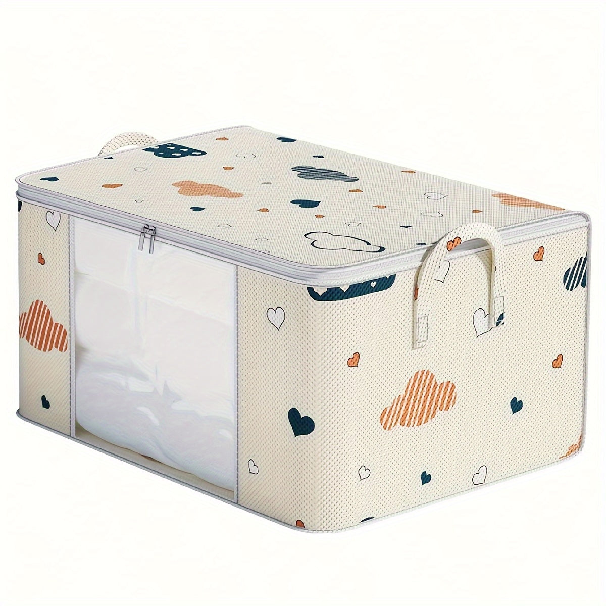 Multi-Functional Non-Woven Fabric Storage Bag with Clear Window for Home Organization